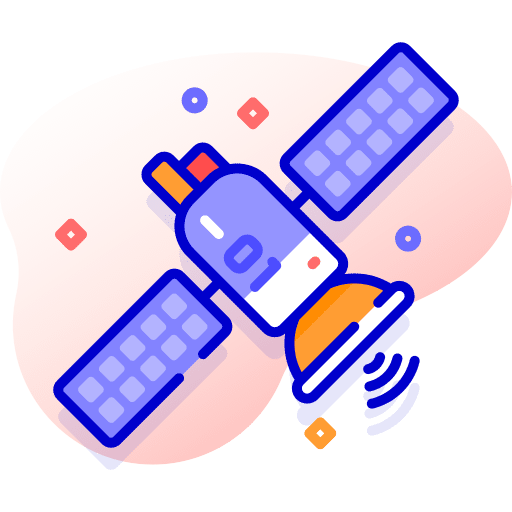 Satellite technology computer connection icon Satellite technology computer connection icon