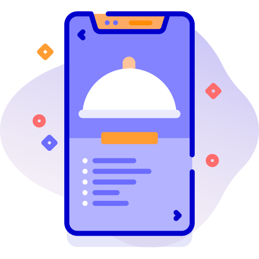 Cook smartphone cellphone mobile icon Cook smartphone cellphone mobile icon