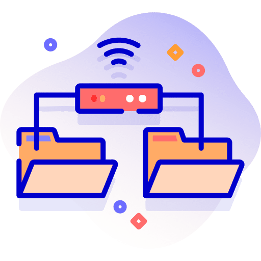 Folder ui computer network icon Folder ui computer network icon