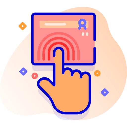 Touch pressure touch pressing icon Touch pressure touch pressing icon