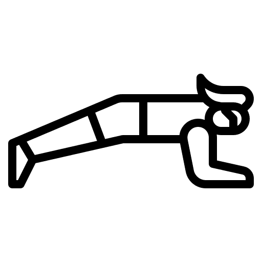 Plank cardio exercise workout icon