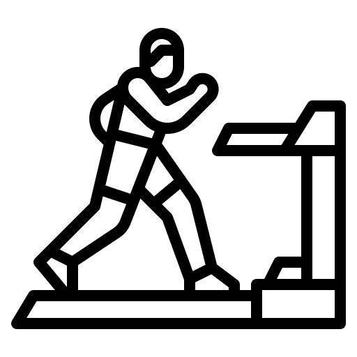 Runner cardio fitness exercise icon