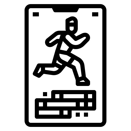 Application schedule wellness sport icon Application schedule wellness sport icon