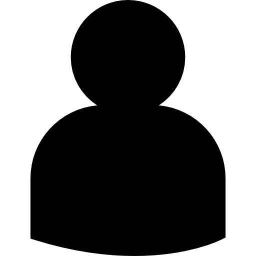 User black close up shape my profile interface shape icon