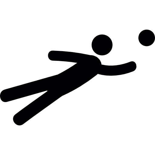 Voleyball player jump players sports icon