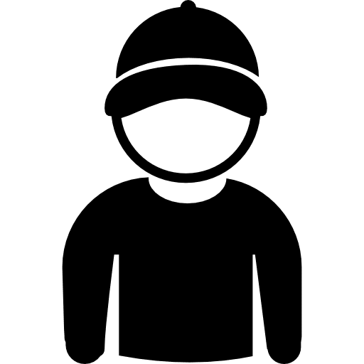 Dude dude people hat icon