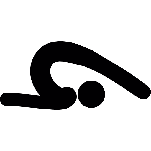 Man practicing yoga posture sports man excercising icon