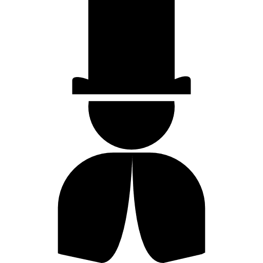 Magician image silhouette magic magic man magician icon