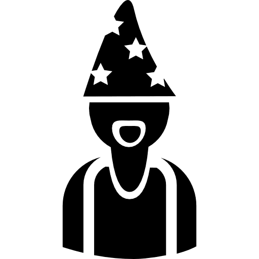 Astrologer wearing hat with stars astronomer astrology astrologer icon