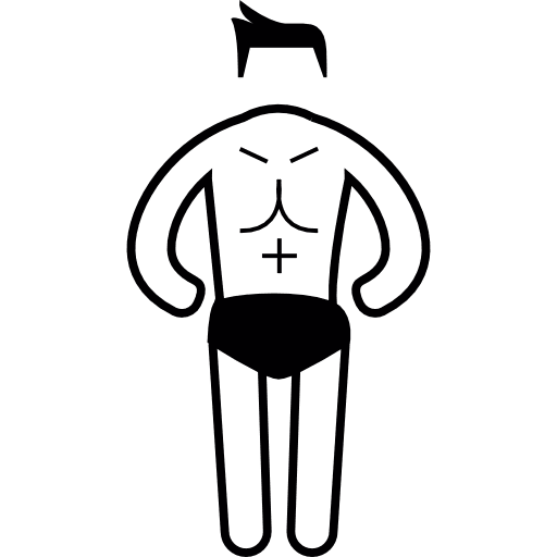 Bodybuilder muscles gymnastic gym bodybuilder icon