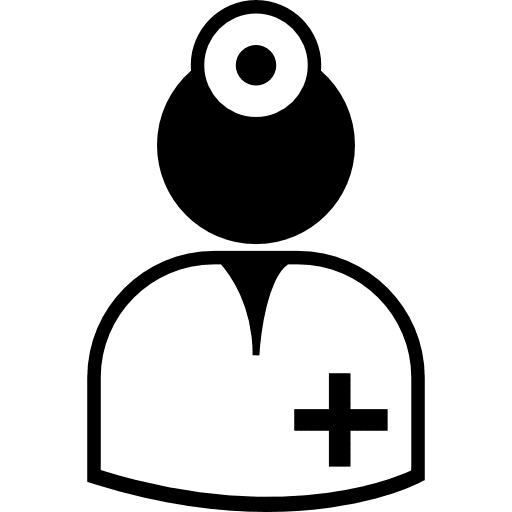 Surgeon wearing uniform uniform surgeon physician icon