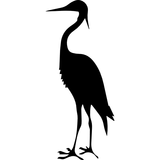 Bird crane shape animals crane animal kingdom icon