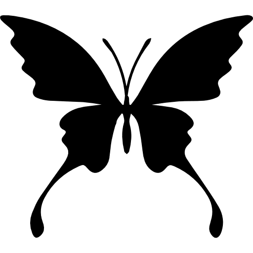 Butterfly silhouette butterfly insect shape icon