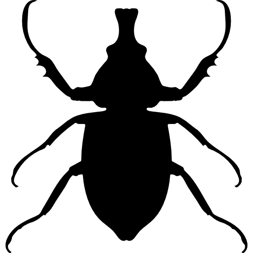 Animal longhorned insect shape silhouette insects animal icon