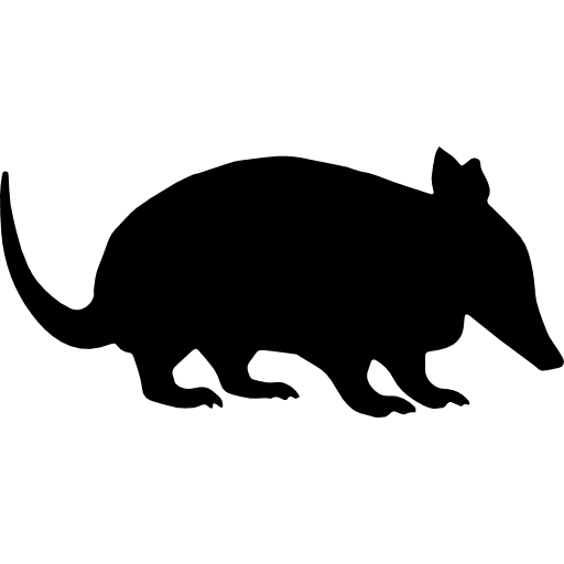 Ant eater shape silhouettes animal silhouette icon