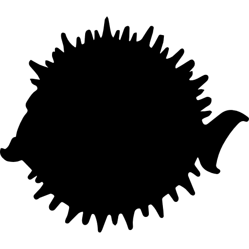 Balloonfish side shape shapes fish animals icon