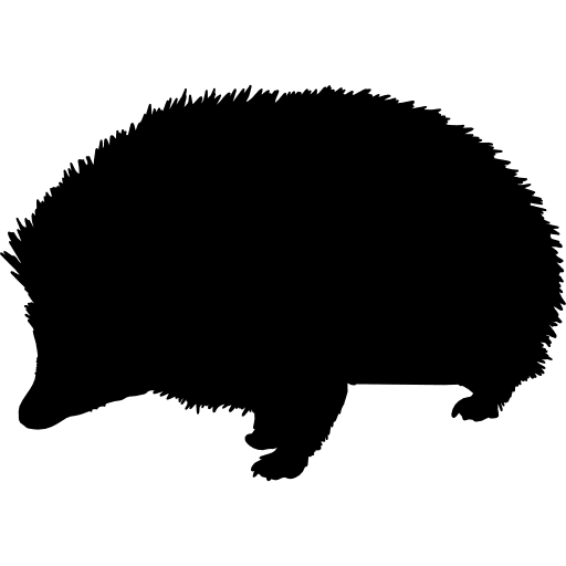 Porcupine shape animals porcupine silhouettes icon