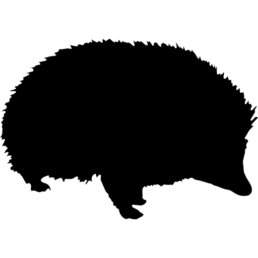 Porcupine shape shapes silhouettes animal icon