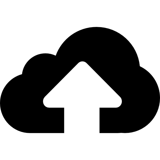 Cloud computing direction interface uploading icon