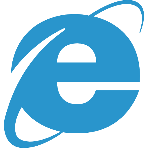 Explorer browser symbol letter icon