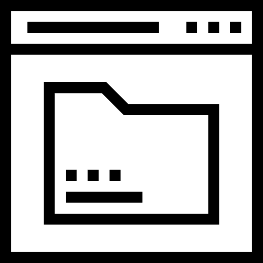 Browser computing interface seo and web icon