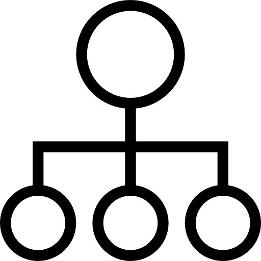 Hierarchical structure organized hierarchical structure uml icon