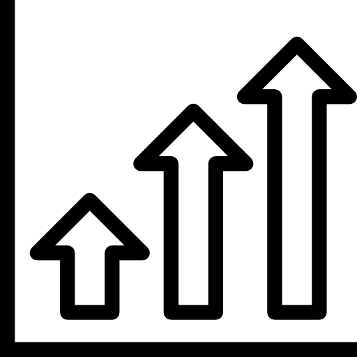 Bar chart graphic statistics bars chart icon