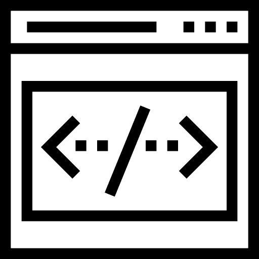 Coding computing browser ui icon