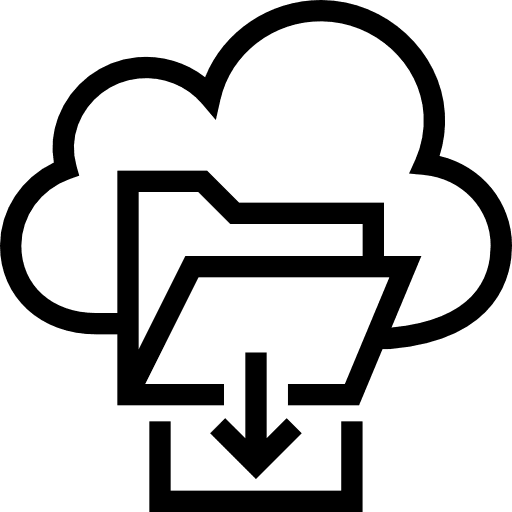 Folder data storage storage folder icon