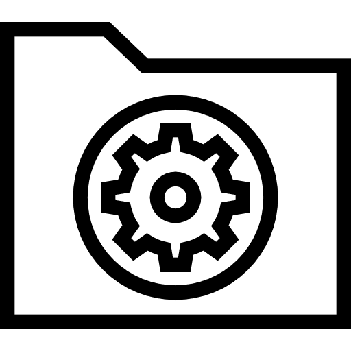 Folder file storage interface folder icon