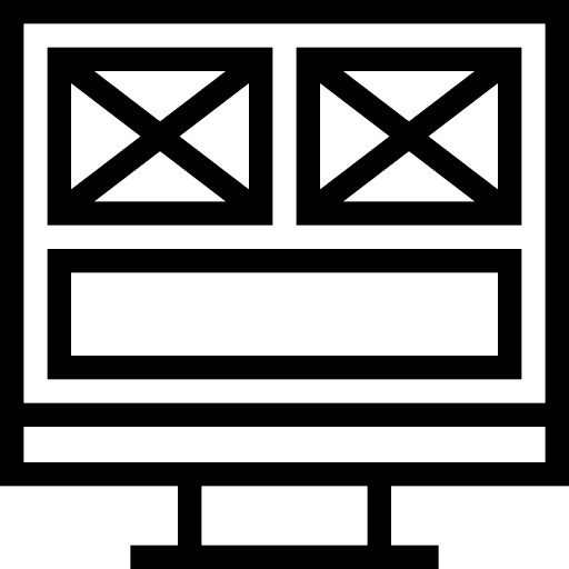 Layout screen computer ui icon