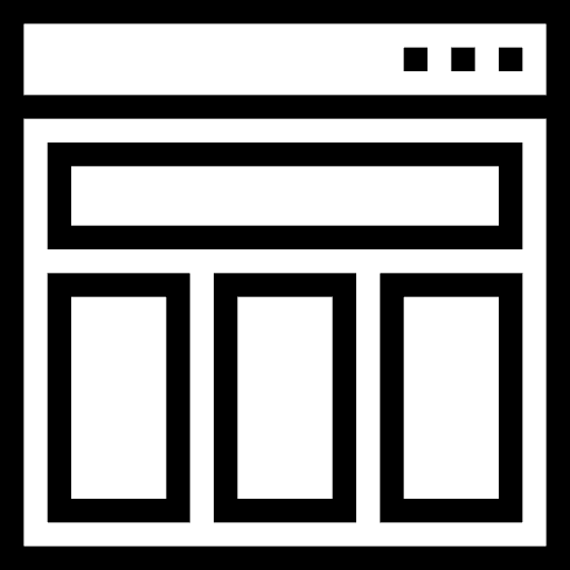 Layout web design design two icon