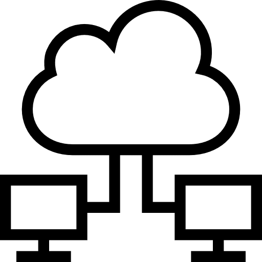 Networking networking monitors cloud computing icon