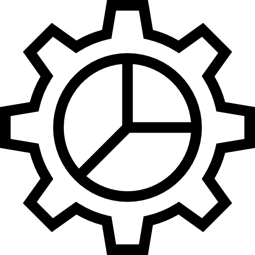 Pie chart graphical marketing seo and web icon