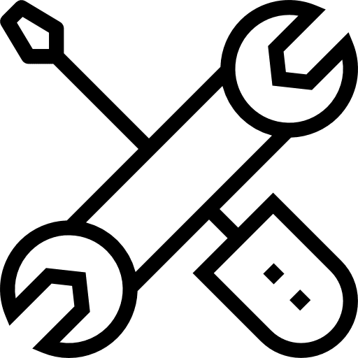 Settings construction and tools screwdriver tools icon