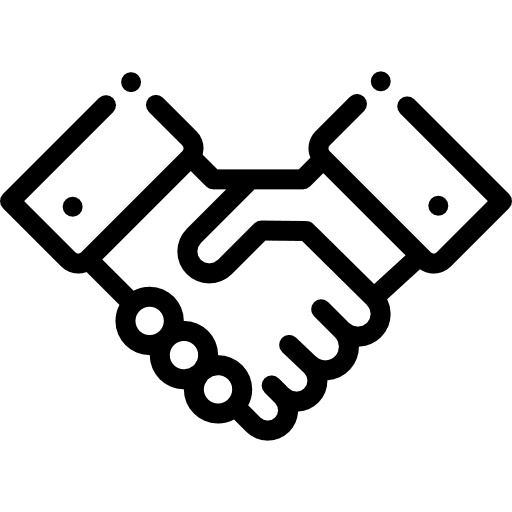 Handshake outreach deal ally icon