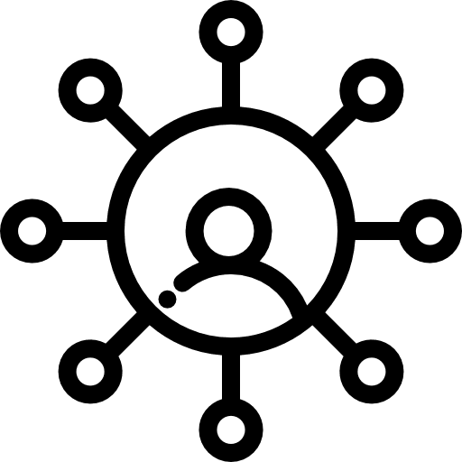 Networking connector social network networking icon