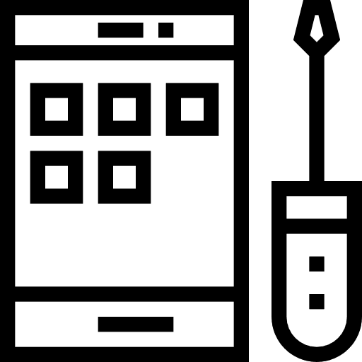 Smartphone cellphone technology touch screen icon