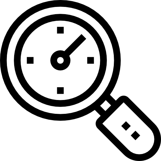 Speedometer zoom loupe tools and utensils icon