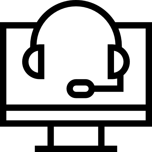 Support support monitor headphone icon