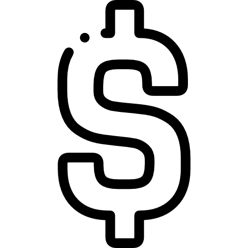 Dollar bank business currency icon