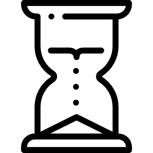 Hourglass clock tools and utensils time icon