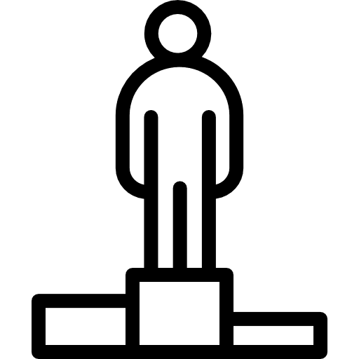 Podium winner leadership business icon