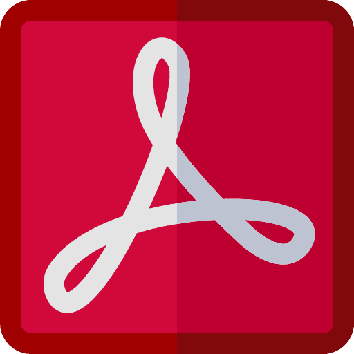 Acrobat multimedia adobe archive icon