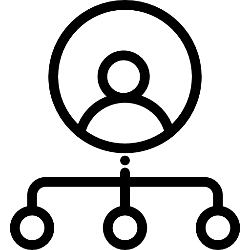 Networking network circles networking icon