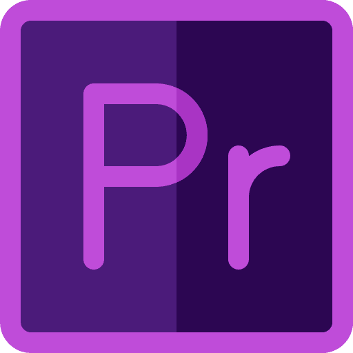 Premiere video brands and logotypes adobe icon