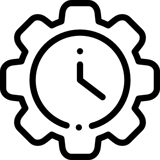 Time watch tools and utensils settings icon