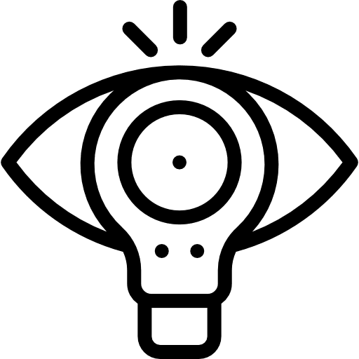 Visualization vision optical gestures icon