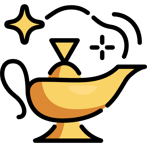 Lamp magic lamp arabia genie icon