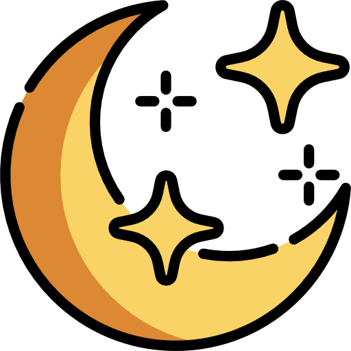 Moon moon phase stars moon icon